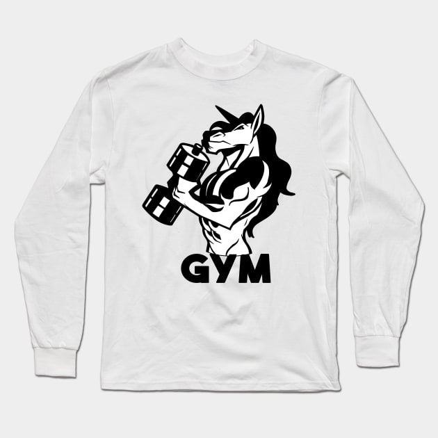 Best Gym Motivation Workout Fitness Bodybuilder Fun Long Sleeve T-Shirt by KK-Royal